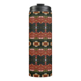 Green & Amber Ikat 6 Thermosbecher