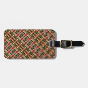 Green & Amber Ikat 7 Gepäckanhänger