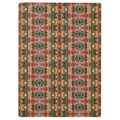 Green & Amber Ikat 7 Klemmbrett (Rückseite)