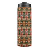 Green & Amber Ikat 7 Thermosbecher (Vorderseite)