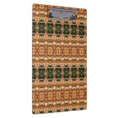 Green & Amber Ikat 8 Klemmbrett (Rechts)