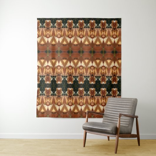 Green & Amber Ikat Wandteppich (Beispiel)