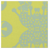 Green Amoeba Monster Fabric Stoff (Nahaufnahme)