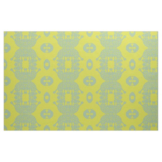 Green Amoeba Monster Fabric Stoff (Fat Quarter (45,7 x 55,9 cm))