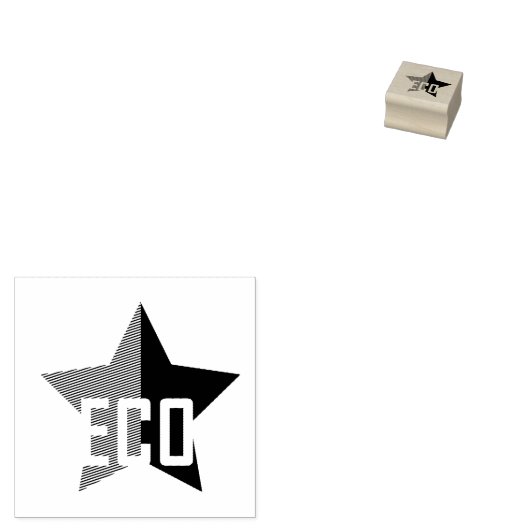 Green Anarchy Star Gummistempel (Stempel)