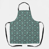 Green ancient Islamic mandala pattern Schürze (Vorderseite)