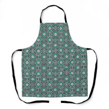 Green ancient Islamic mandala pattern