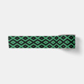 Green and black diamond pattern satinband (Vorderseite)