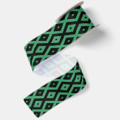Green and black diamond pattern satinband (Rückseite)