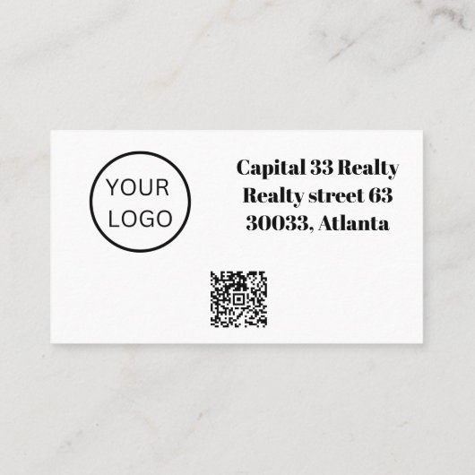 Green and Black Real Anwesen Investor Wir kaufen H Visitenkarte (Rückseite)