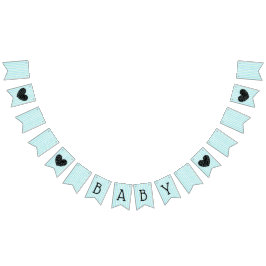 Green and Blue Baby Showgarland-Banner Wimpelkette