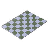 Green and Blue Checkered Notizblock (Linke Seite)