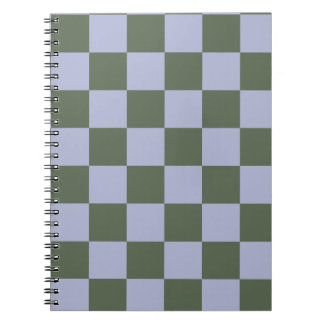 Green and Blue Checkered Notizblock