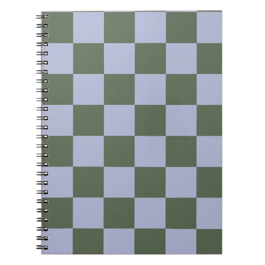 Green and Blue Checkered Notizblock (Vorderseite)