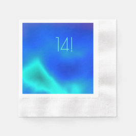 Green and Blue Paper Napkin Serviette