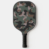 Green and Brown Camouflage Pickleball Paddle (Vorderseite)