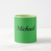 Green and Chartreuse Green Template Tasse (Zentrum)