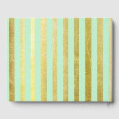 Green and Gold Baby Showbook Gästebuch (Rückseite)