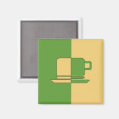 Green and Gold Cup Magnet (Vorderseite/Rückseite)