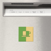 Green and Gold Cup Magnet (In Situ (Geschirrspüler))
