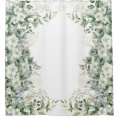 Green And Gold Floral Nature-Inspired  Duschvorhang (Vorderseite)