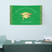 Green and Gold Graduation Banner (Messeveranstaltung)