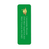 Green and Gold Graduation Return Address (Vorne)