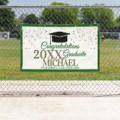 Green and Gold Gratulationen Graduate Banner (Insitu)