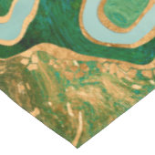 Green and gold liquid marble abstract tischdecke (Schrägansicht)