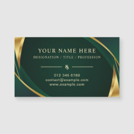 Green and Gold Magnetic Card für Unternehmensinfor Magnetkarte