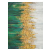 Green and gold motion abstract tischdecke (Vorderseite)