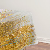 Green and gold motion abstract tischdecke (Beispiel)