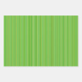 Green and Gold Striped Geschenkpapier Set (Vorderseite 2)
