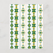 Green and Gold Transparency Postkarte (Vorderseite)