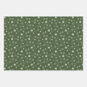 Green and Orange Fun Christmas Forest Village Geschenkpapier Set (Vorderseite 3)