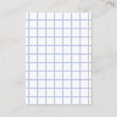 Green and Periwinkle Blue Book Request Baby Shower Begleitkarte (Rückseite)