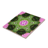 GREEN AND PINK ABSTRACT DRAWING. SAMER BRASIL. 4 FLIESE (Seite)