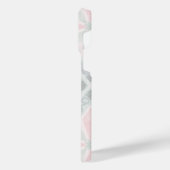 Green and pink pastel diamond pattern iPhone hülle (Linke Seite)