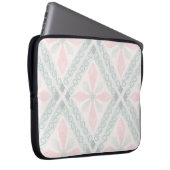 Green and pink pastel diamond pattern laptopschutzhülle (Vorne Rechts)