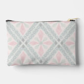 Green and pink pastel diamond pattern zubehörtasche (Rückseite)