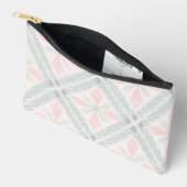 Green and pink pastel diamond pattern zubehörtasche (Offen)