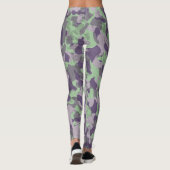 green and purple camo abstract leggings (Rückseite)