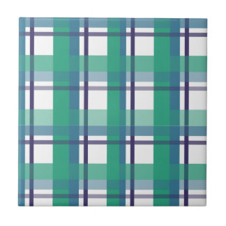 Green And Purple Tartan Pattern Fliese