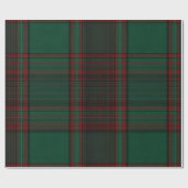 Green and Red Plaid Holiday Wrapping Paper Geschenkpapier (Flach)