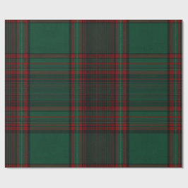 Green and Red Plaid Holiday Wrapping Paper Geschenkpapier