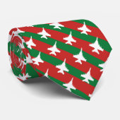 Green and Red Stripe EA-18G Muster Weihnachten Krawatte (Gerollt)