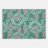 Green and Red Wreath Pattern (von William Morris) Geschenkpapier Set (Vorderseite 2)