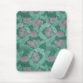 Green and Red Wreath Pattern (von William Morris) Mousepad (Mit Mouse)
