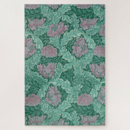 Green and Red Wreath Pattern (von William Morris) Puzzle