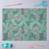 Green and Red Wreath Pattern (von William Morris) Seidenpapier (Basteln)